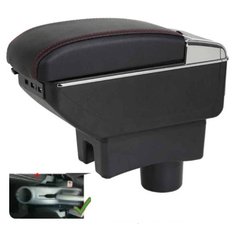 New luxury For Hyundai Accent Tagaz Armrest For Hyundai Accent Car Armrest box Interior Parts details Center Car Accessories