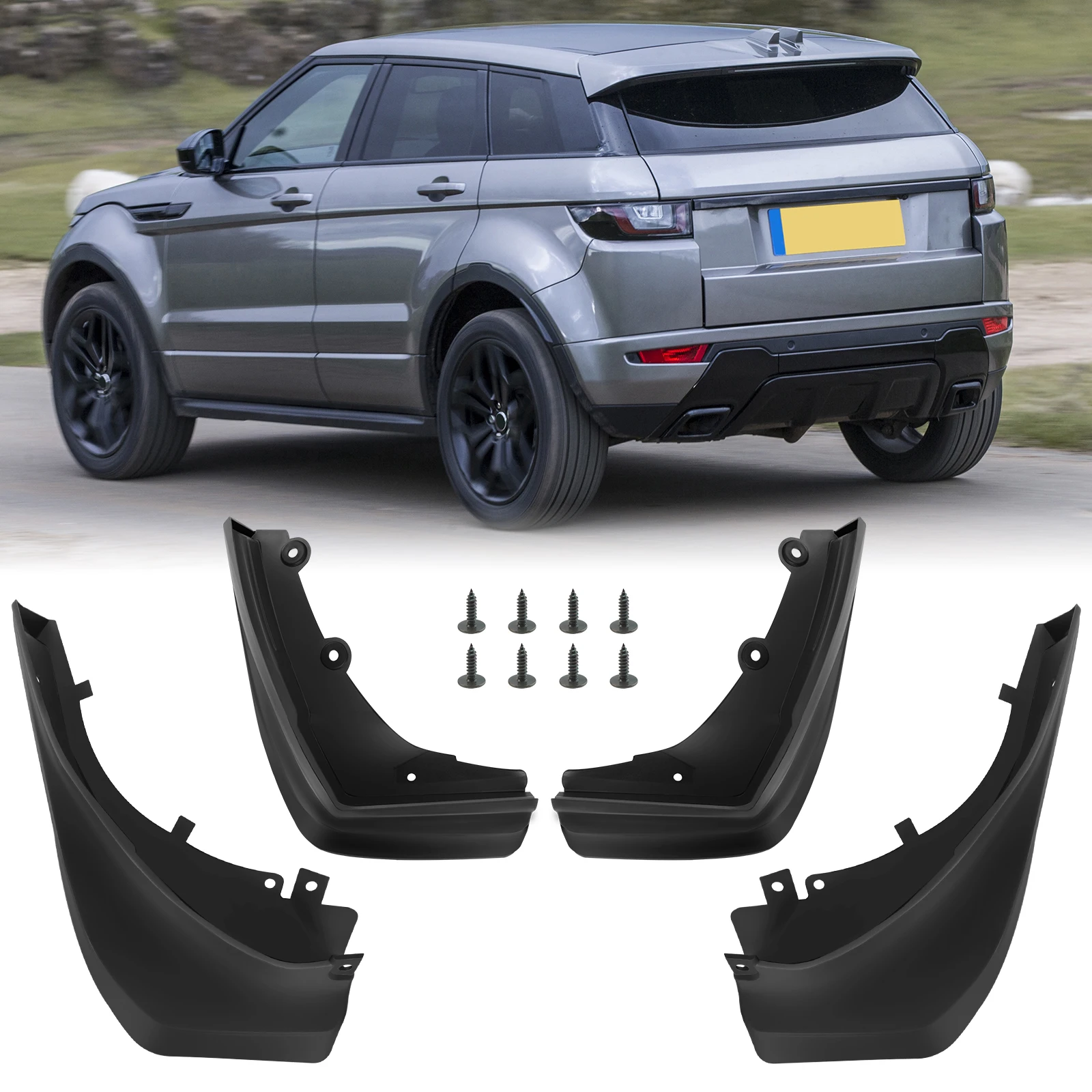 

Mud Flaps For Range Rover Evoque Dynamic 2011-2018 Car Mudguard Front Rear Wheel Mudflap Kit Splash Guards VPLVP0066 VPLVP0070