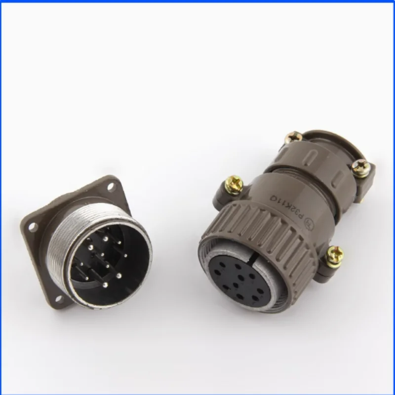 

10 set Connector P32K11Q P32J11A 10-core Aviation Industry Plug Socket
