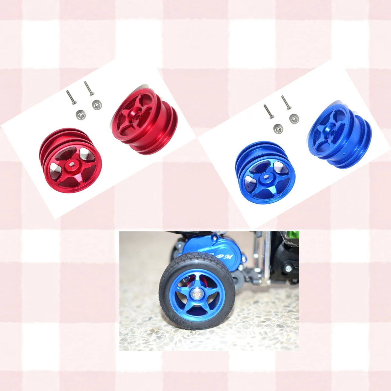 GPM Aluminium Rear Wheel (5 Poles Design) For TMAIYA 1/8 T3-01 Dancing Rider