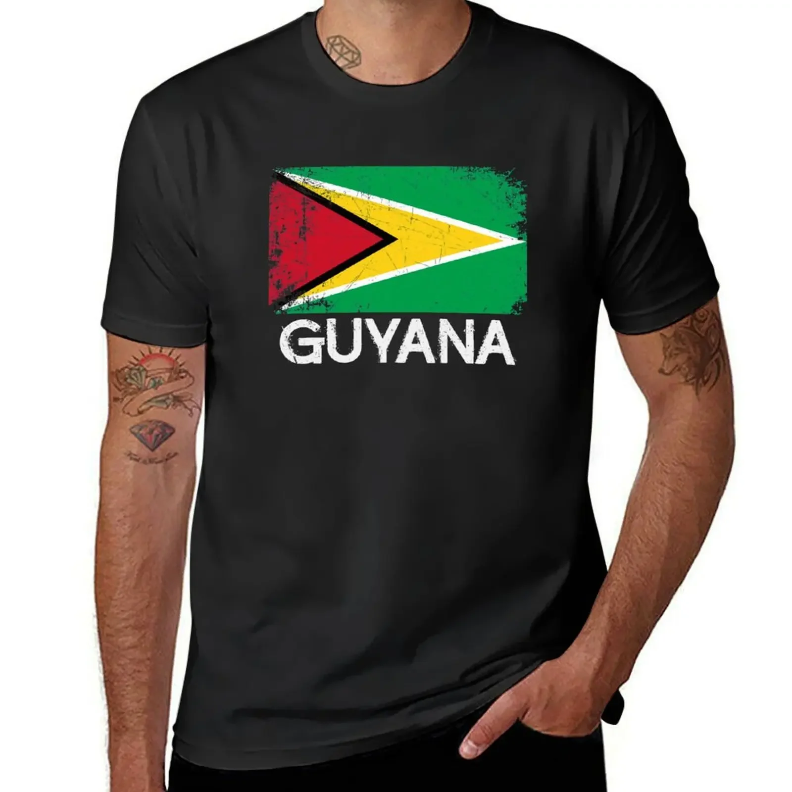 

Guyanese Flag Design | Vintage Made In Guyana Gift T-Shirt man clothes tees vintage clothes clothes for men