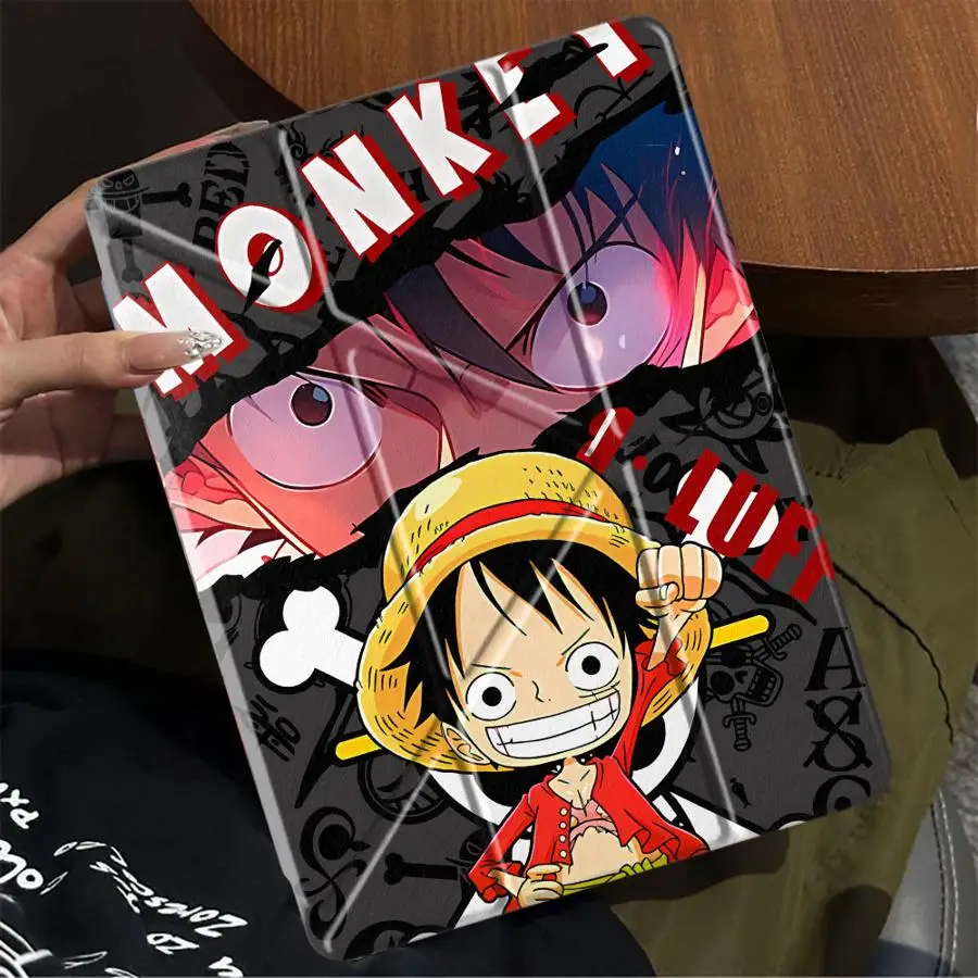 Anime Ones Pieces Holder Cover Tablet Case For iPad Pro 11th 10th 9th 8th 7th 12.9inch Mini 6 7 Pro 2025 Air 4 5 M3 M2 1 2 M4