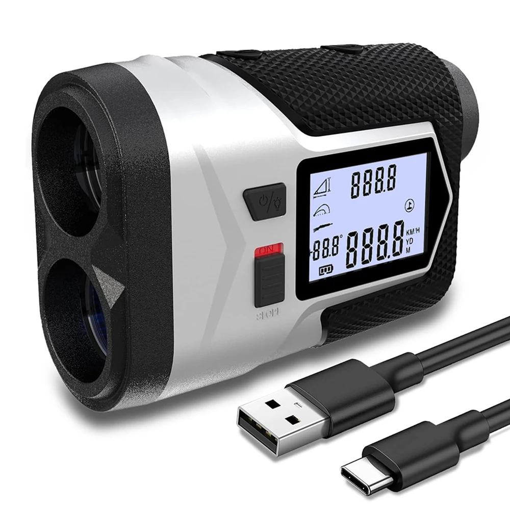 ARTBULL Golf Laser Rangefinder Hunting Rechargeable 1200m 650m Slope Adjusted Flag-Lock Vibration Laser Distance Meter