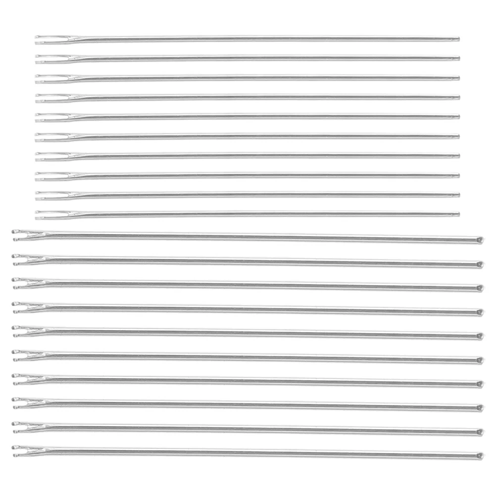 20 Pcs Hair Transplant Tool Baby Hand Sewing Needles Long for Upholstery Manual Professional Metal