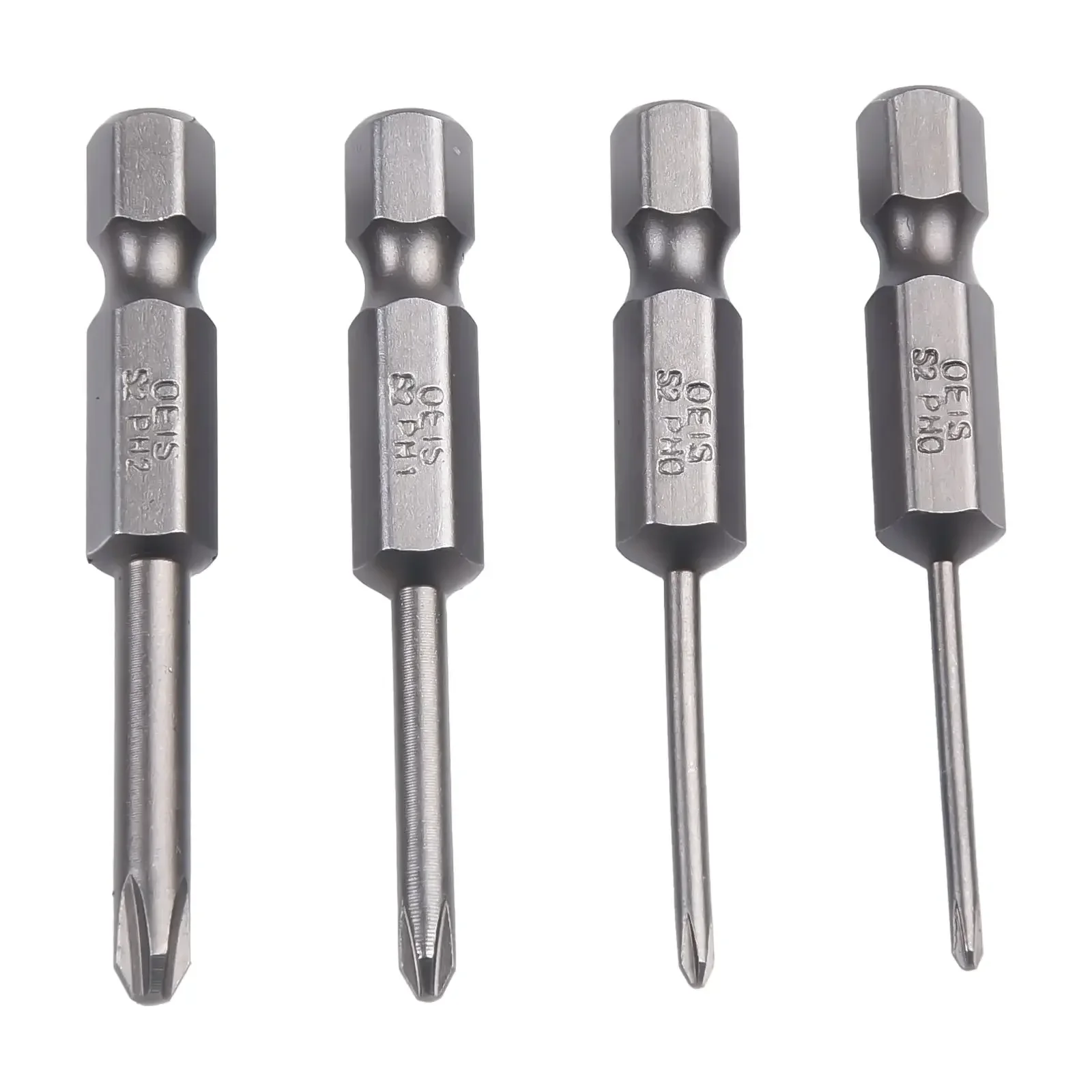 

1/4 Hex Shank Screwdriver Bits Hand Tools Magnetic Bits Multifuctional PH00 PH2 Precision Grey Hand Screwdrivers Alloy Steel