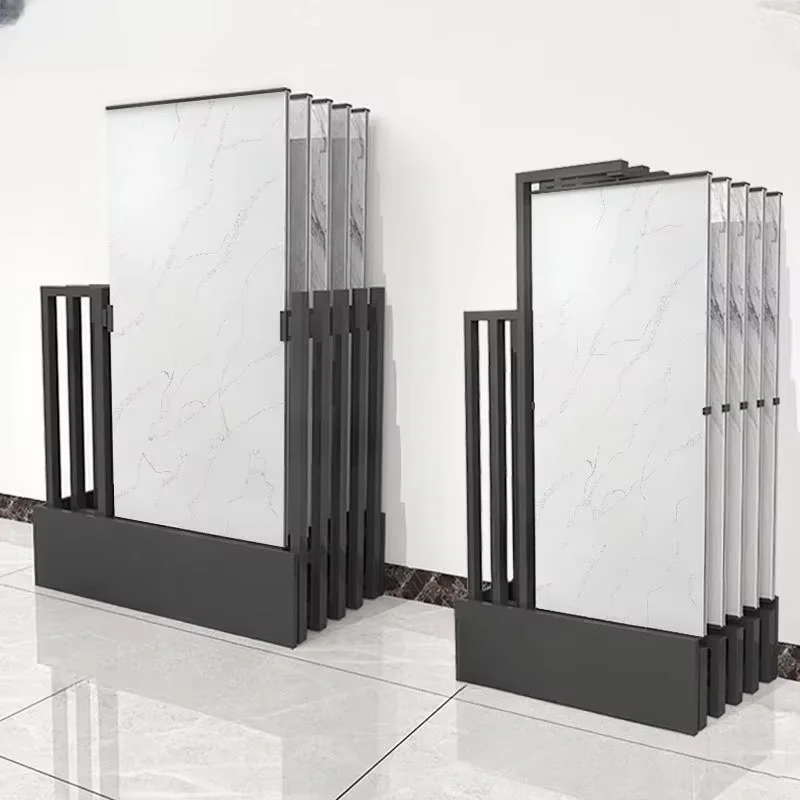 Customize Modern Metal Quartz Natural Stone Marble Steel Slab Sliding Ceramic Porcelain Tiles Rotating Foldable Easy Assembly