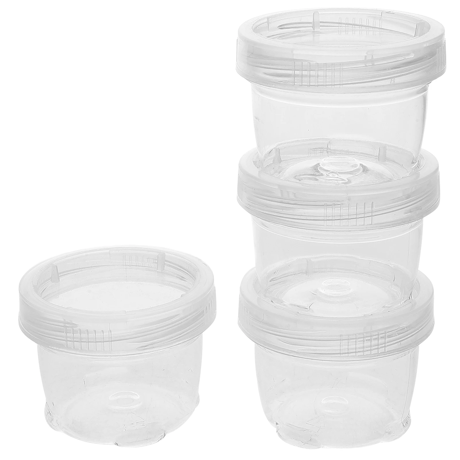 

1Set Seasoning Bottles Plastic Spice Jars Transparent Bulk Containers Caps Airtight Small Spice Jars Kitchen Seasoning Bottles