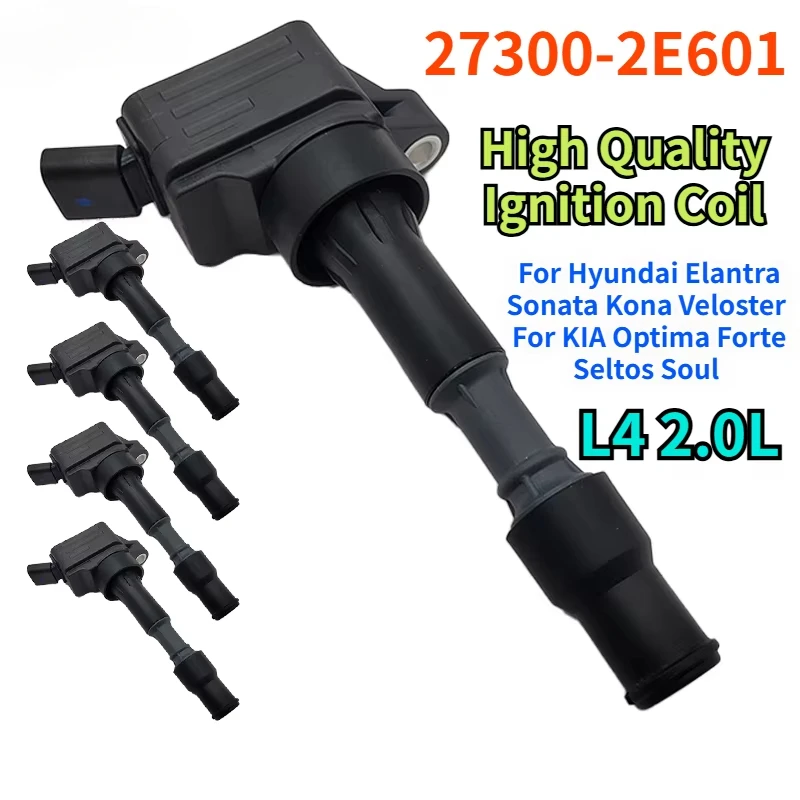 

1Pcs 27300-2E601 UF816 For Hyundai Elantra Sonata Kona Veloster KIA Optima Forte Seltos Soul L4 2.0L 49137 Car Ignition Coil