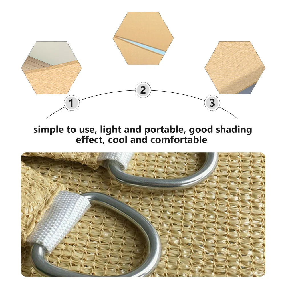 

Triangle Canopy Sun Shade Portable Waterproof Breathable Sun Cloth for Patio Garden Balcony Outdoor Camping Hiking