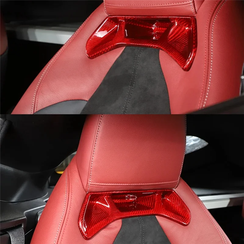 

A040-Car Seat Backrest Cover Trim Stickers For Toyota Supra GR A90 A91 MK5 2019-2022