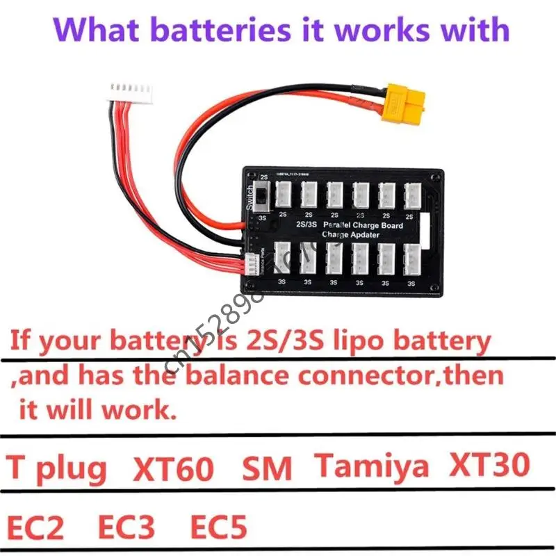 

Multiple Battery Paralleled Charging for B6 Balance Charging For 2-3S Batteries 4A Output 634A