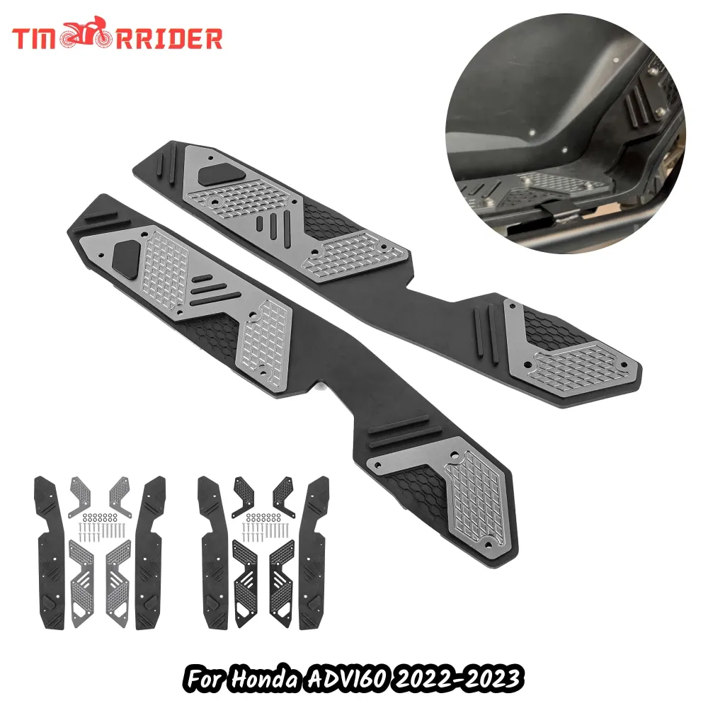 

ADV160 Motorcycle Non-slip Foot Pedal Pads For Honda ADV 160 2022 2023 Footrest Footboard Steps Foot Board Plate Pegs Footpegs