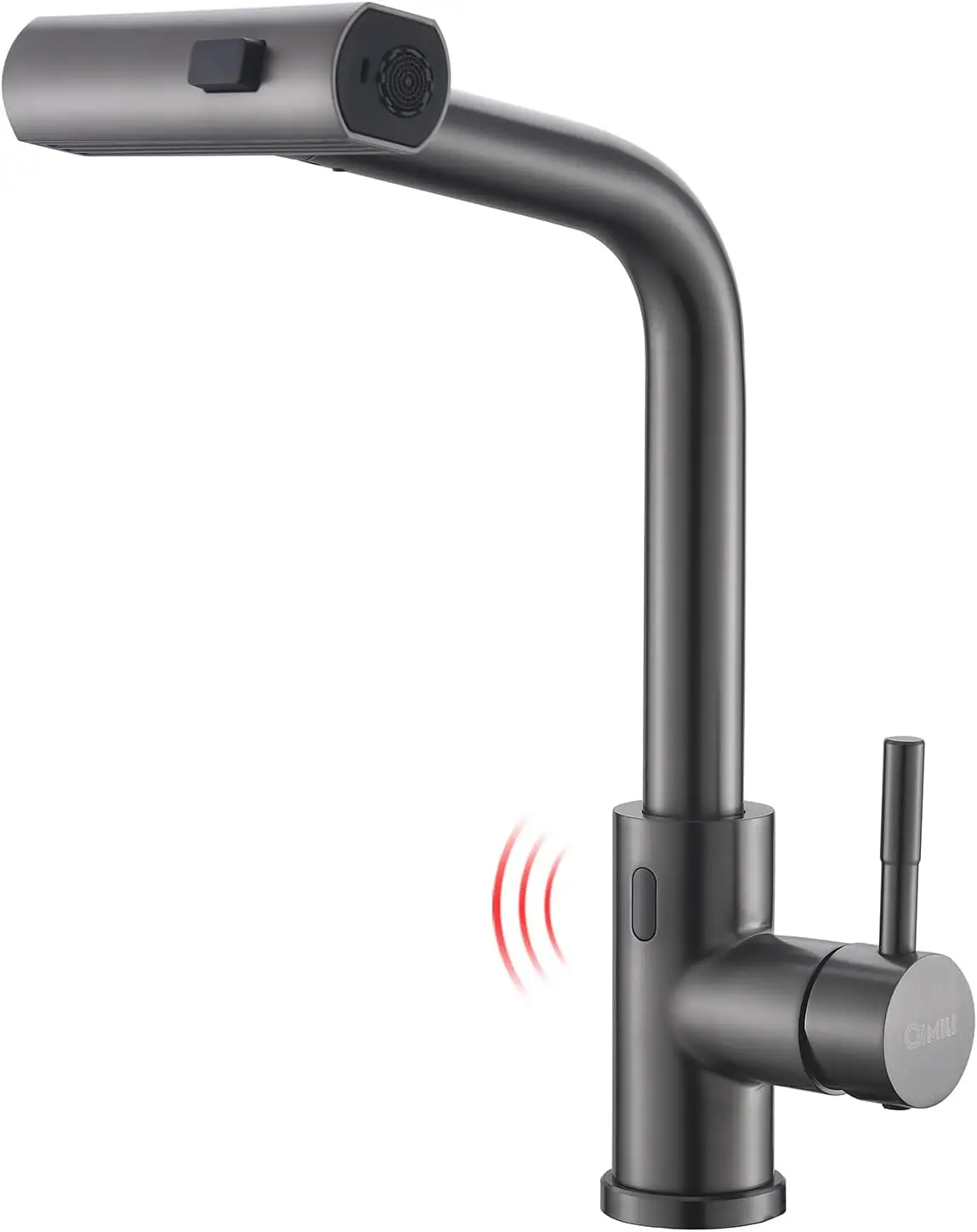 

Touchless Kitchen Faucet with Pull Down Sprayer, 15" High Single Hole, 3 Spray Modes, Stainless Steel