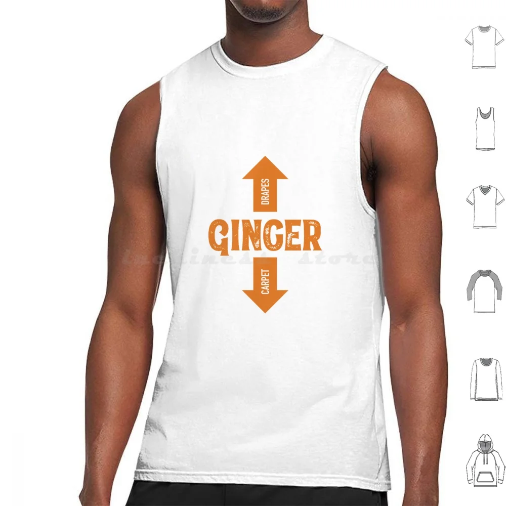 Gingers! The Carpet Matches The Drapes Tank Tops Print Cotton Gingers Ginger Redhead Redhead Art