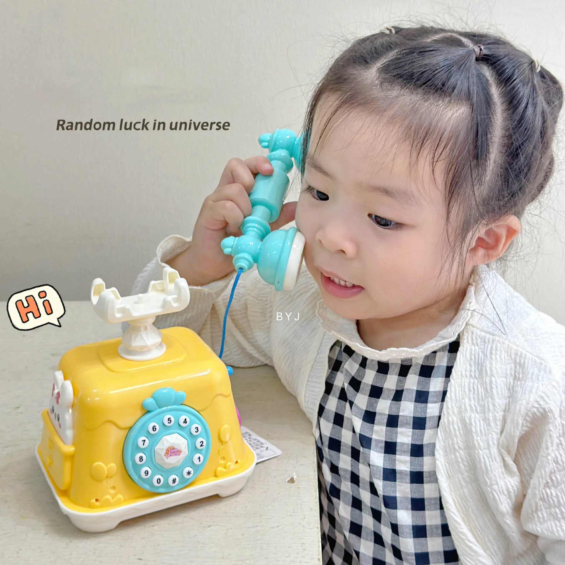 Cartoon Bunny Children Multi-function Simulation Telephone Toys With Music Retro Telephone Early Education Machine Toy Gifts