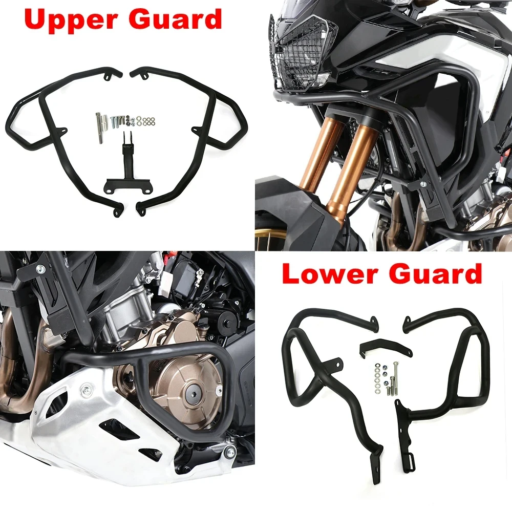 For Honda CRF 1100L CRF1100L Africa Twin Adventure Sports DTC 20-23 Engine Guard Crash Bar Fairing Bumper Stunt Cage Protector