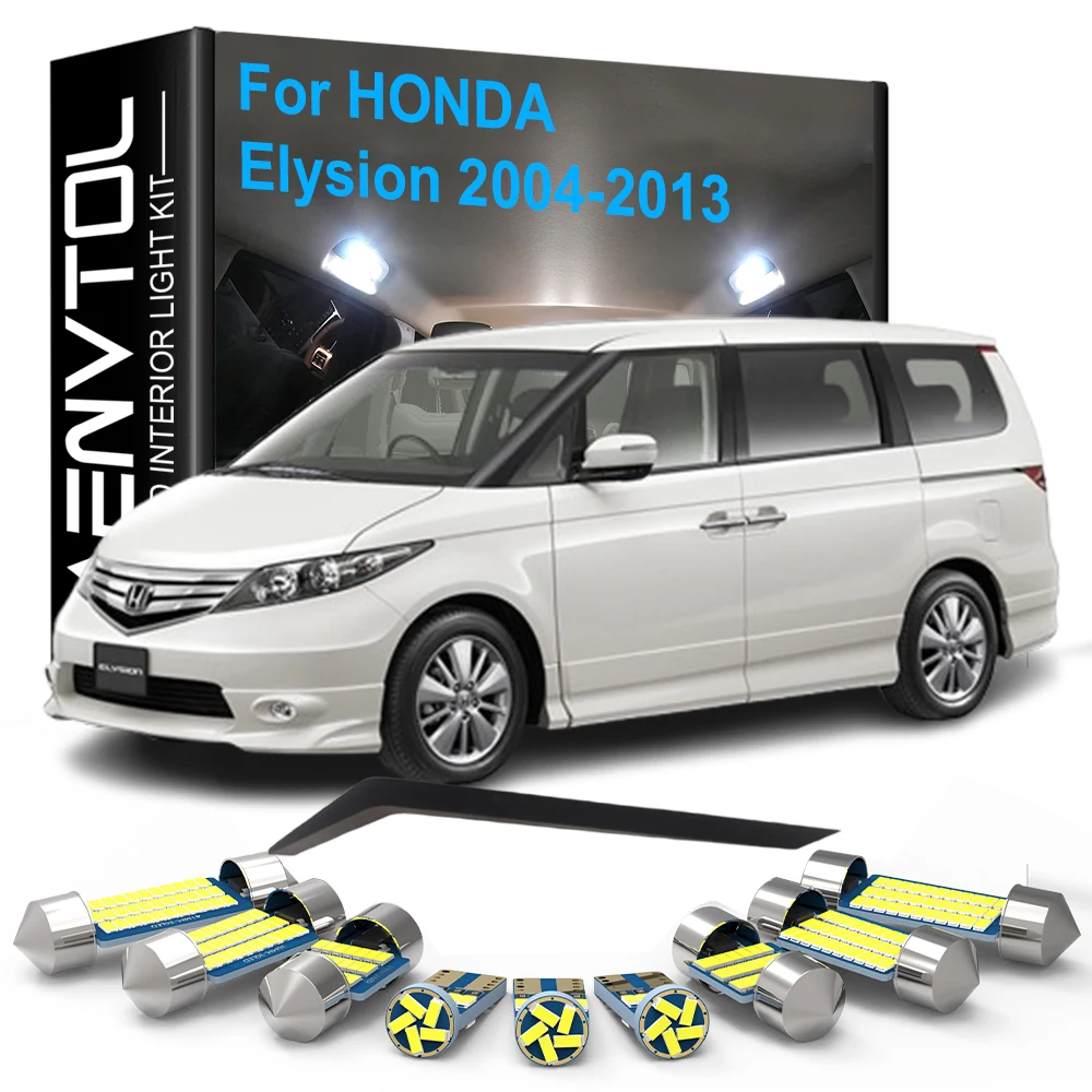 

15pcs LED Interior Lamps Canbus For Honda Elysion 2004-2007 2008 2009 2010 2011 2012 2013 Car Dome Trunk Door License plate Lamp