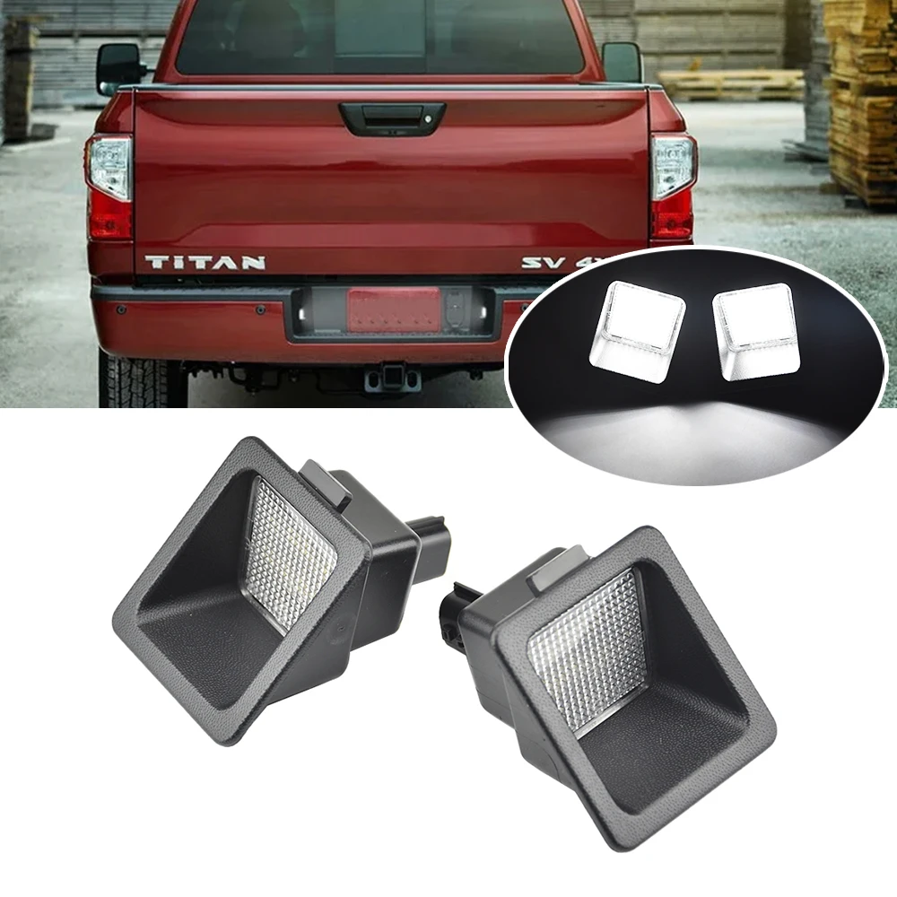 エラーなし-led-ライセンスナンバープレートライトリアテールランプ日産タイタン-a61-2016-2017-2018-2019-26510-ez00a