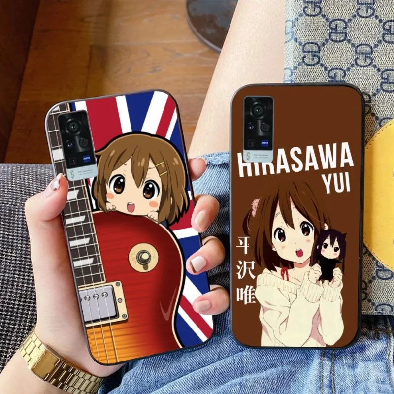 K-ON Hirasawa Yui Cell Phone Case for VIVO Y95 Y93 Y31 Y20 V19 V17 V15 Pro X60 NEX Black Soft Phone Cover Funda