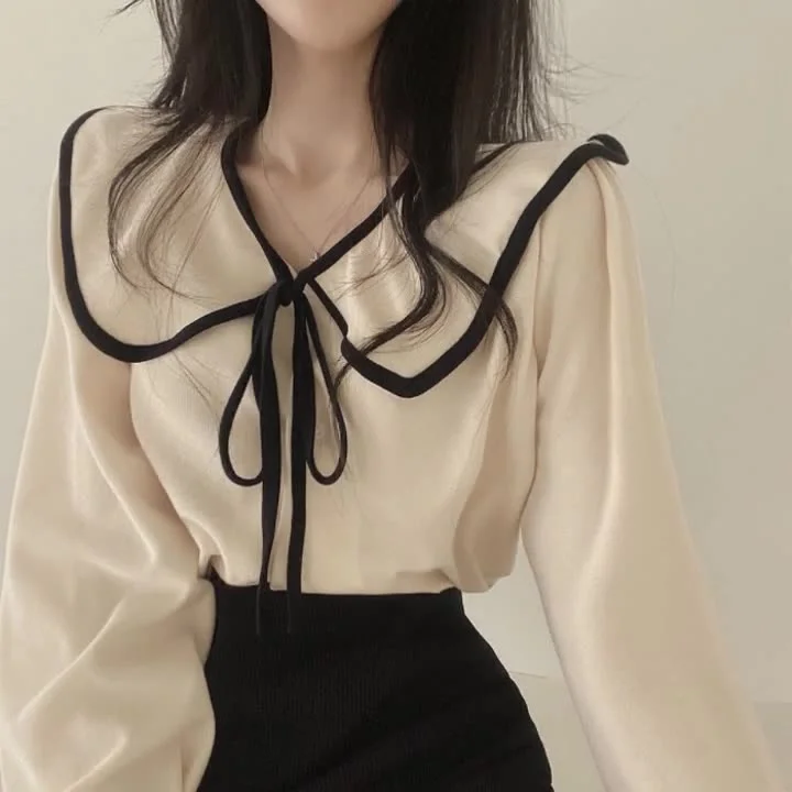 

Long Sleeve Shirts Womens Cotton Plaid Oversized Button Down Tops Casual Minimalist Preppy Retro Vintage Korean Style Clothing