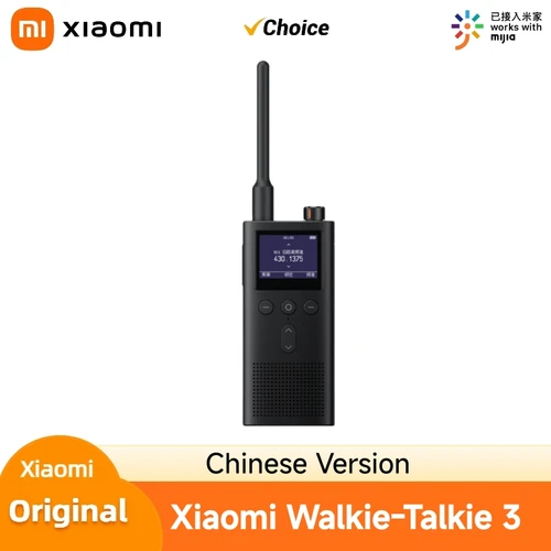 XIAOMI-walkie-talkie 3 con pantalla a Color de 2024 pulgadas, intercomunicador de seguridad para exteriores, modo Dual de espera de 13 días, distancia de llamada de 6km, IP65, 1,77
