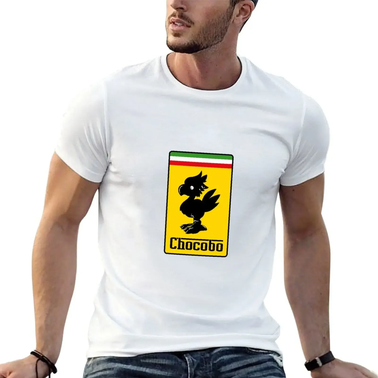 

Scuderia Chocobo T-Shirt quick drying anime stuff summer shirt oversized t shirt men