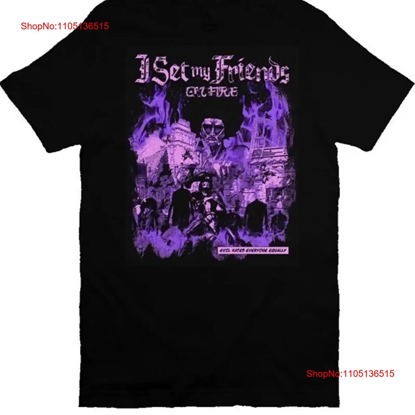 

I Set My Friends On Fire Narwhals T shirt S 5Xl AR856 vintage Washed Breathable graphic homme Comfortable Soft