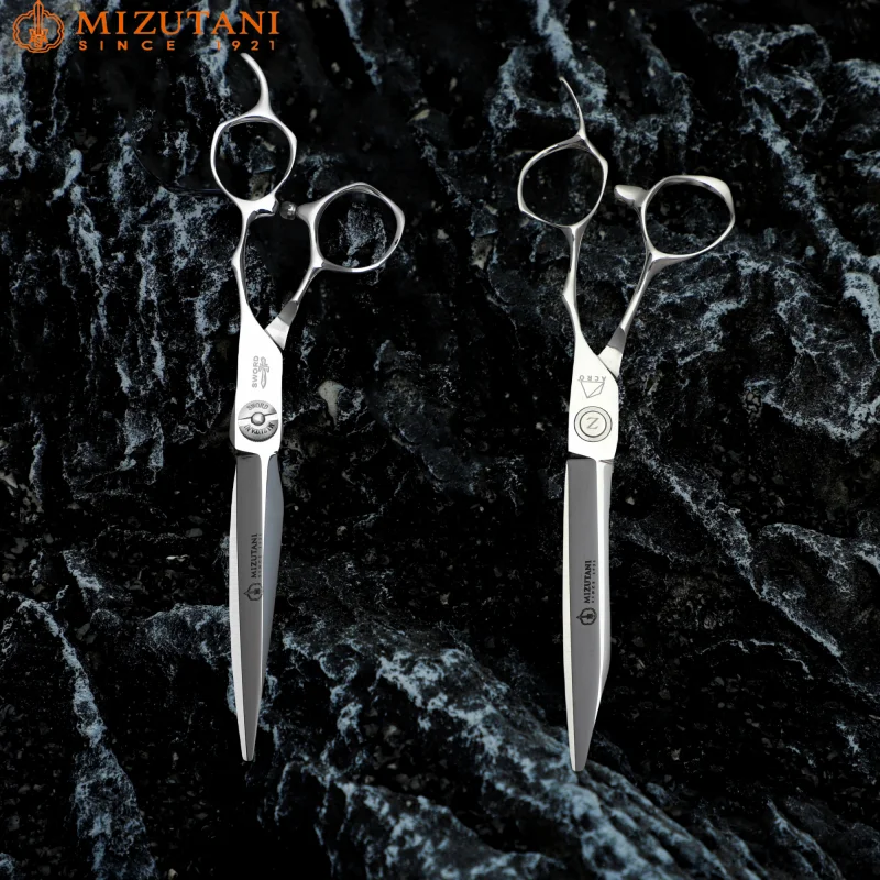 

Mizutani New hairdressing scissors 440 steel texture thinning shears 5.5-6-6.5inch Custom Logo