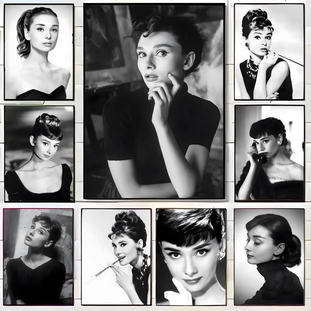 Timeless Style Icon A-Audrey Hepburn Poster Wall Art Print Decorative Mural Home Decor Gift Unframed