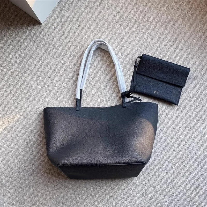 Fashion Simple Handbag Large Capacity Soft Breathable Large Capacity Leather Shoulder Bag Mother Bag Tote Bag