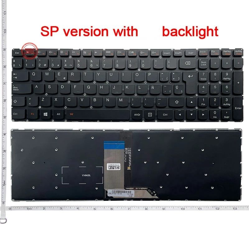 

New SP Keyboard for Lenovo IdeaPad 700 15 17 700-15 700-15ISK 700-17ISK 700-17 700-15-ISE 700-15-IF Backlighti