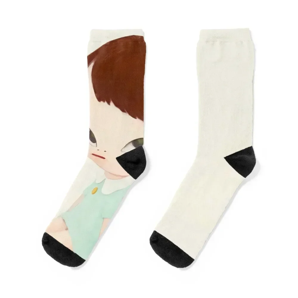 

Yoshimoto Nara cute baby girl painting Socks Crossfit Sports Socks Male Women's