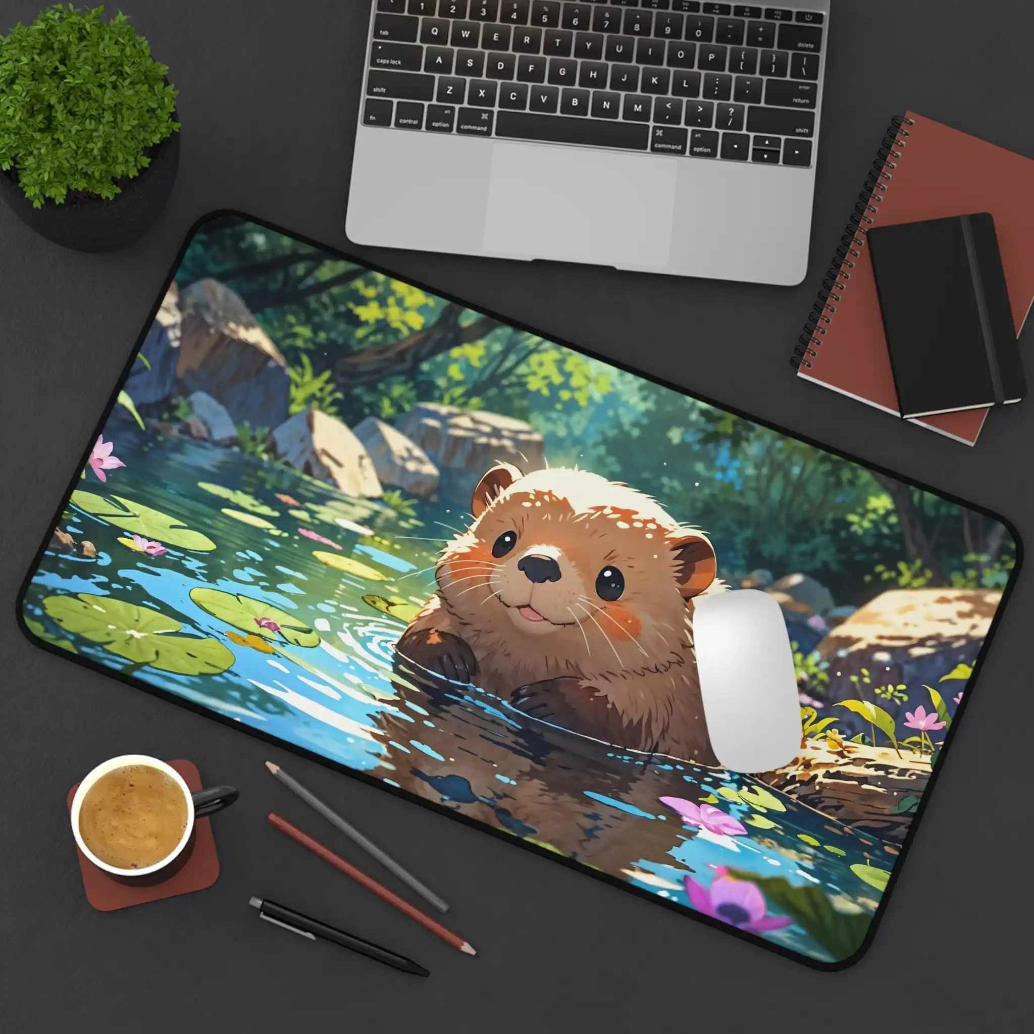 

Cute Otter Desk Mat, Non-slip and Waterproof Gaming Mouse Pad, Office and Gaming Desk Decoration Mat, Perfect Gift for Friends.