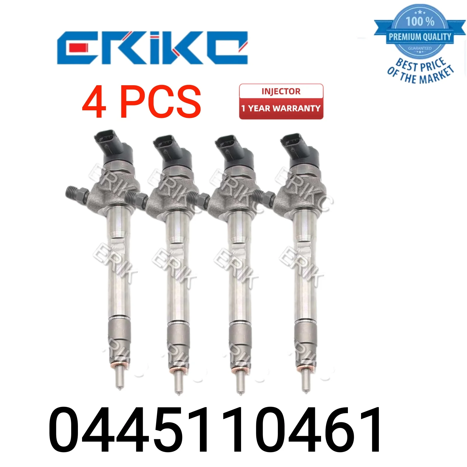 4 PCS 0445110461 Fuel Injector Assy 0 445 110 461 Electric oil Injector 0445 110 461 Part Injector fit for JMC AN3-9K546-AA