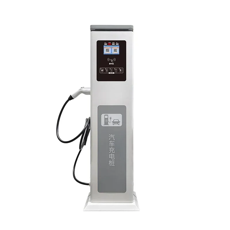 Nuova stazione di ricarica per caricabatterie DC EV da 60 kW GB/T CCS2 Connettore CHAdeMo OCPP 1.6J Migliori caricabatterie EV con prezzo dello schermo pubblicitario