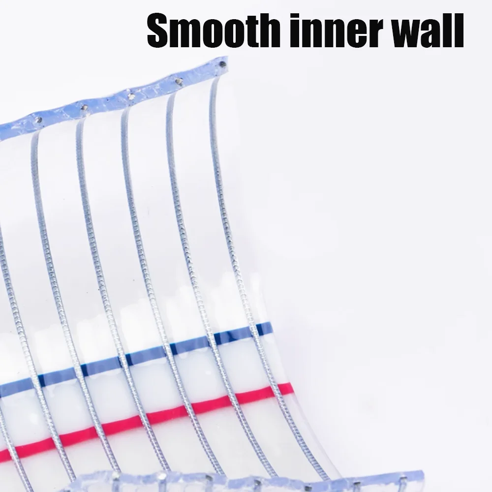 1M PVChose steel wire hose transparent thickened oil resistant frost resistant high temperature resistant plastic hose ID10-40mm