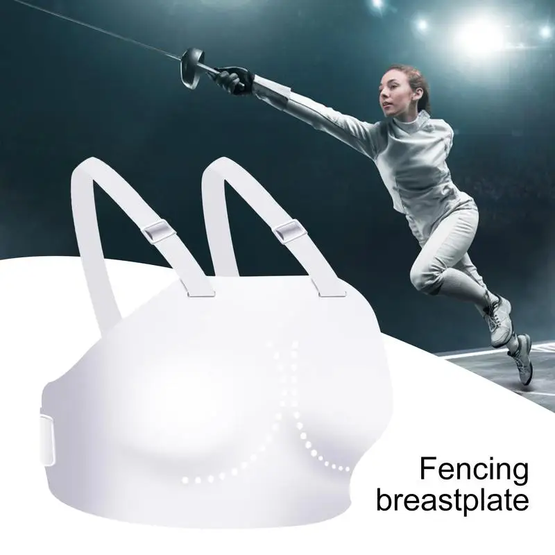 Fencing Chest Plate Ergonomic Breast Protector Plate Sparring Training Gear Fencing Equipment Breast Plate For Protection