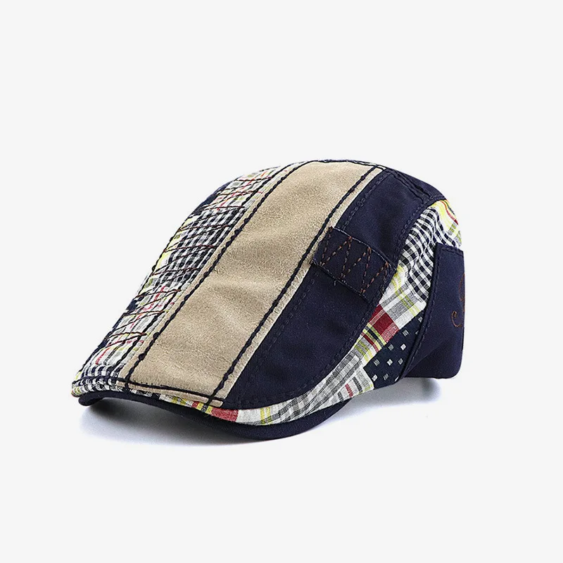 Chapeaux de béret unisexe pour hommes et femmes, visière de loisirs en coton, chapeau de soleil de printemps et d\'été, casquette de bérets plats