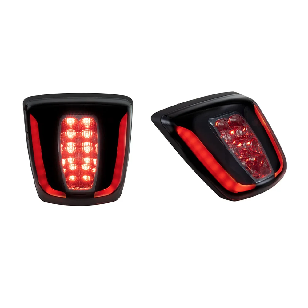 ZELIONI Style Taiwan Design Black Red Lens Sequential Taillight For Vespa Sprint And Primavera