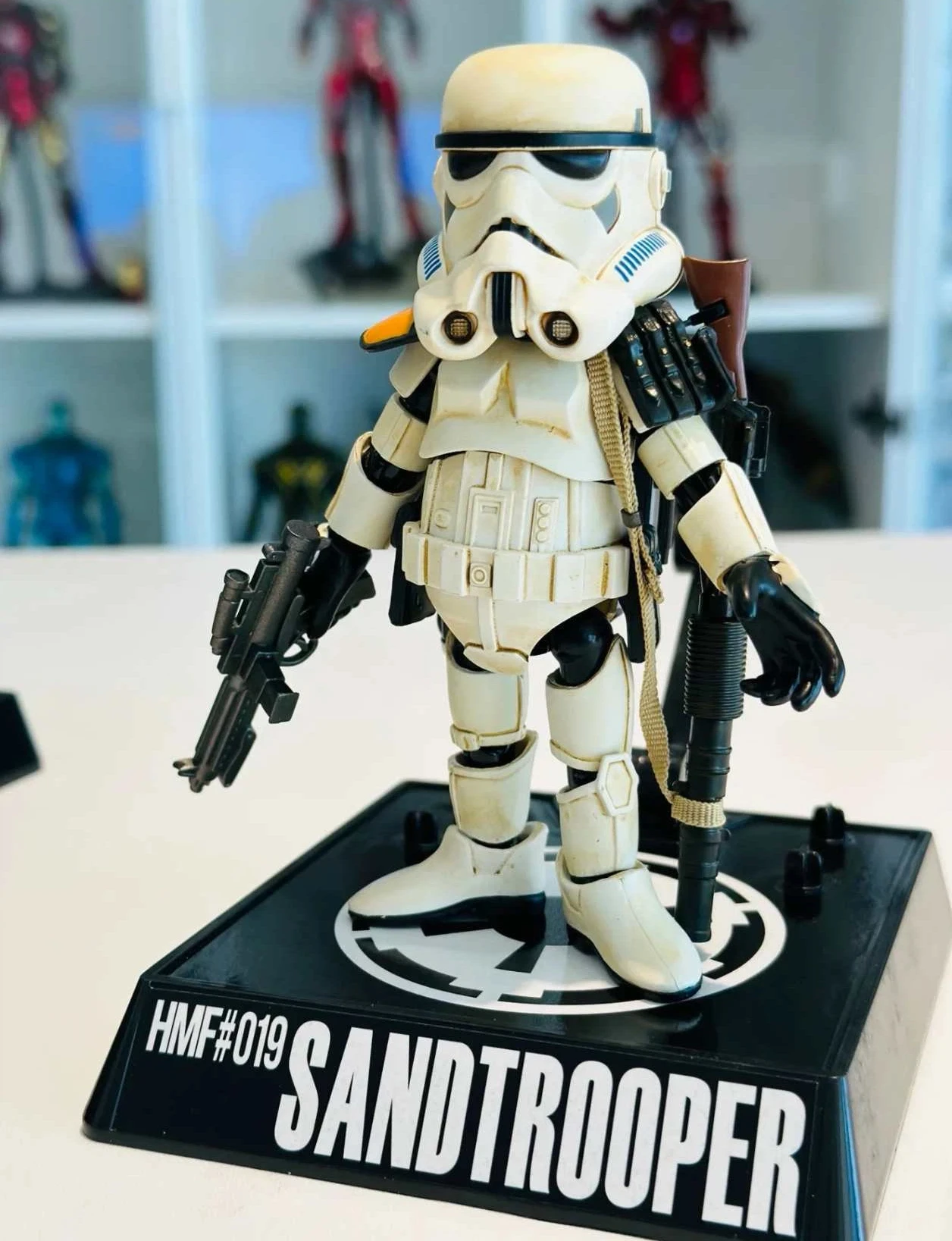 히어로크로스 사막 군인 금속 소재 15cm 높이 베이스 조인트 포함 이동식 액션 피규어 컬렉션 취미 장난감 할로윈 선물