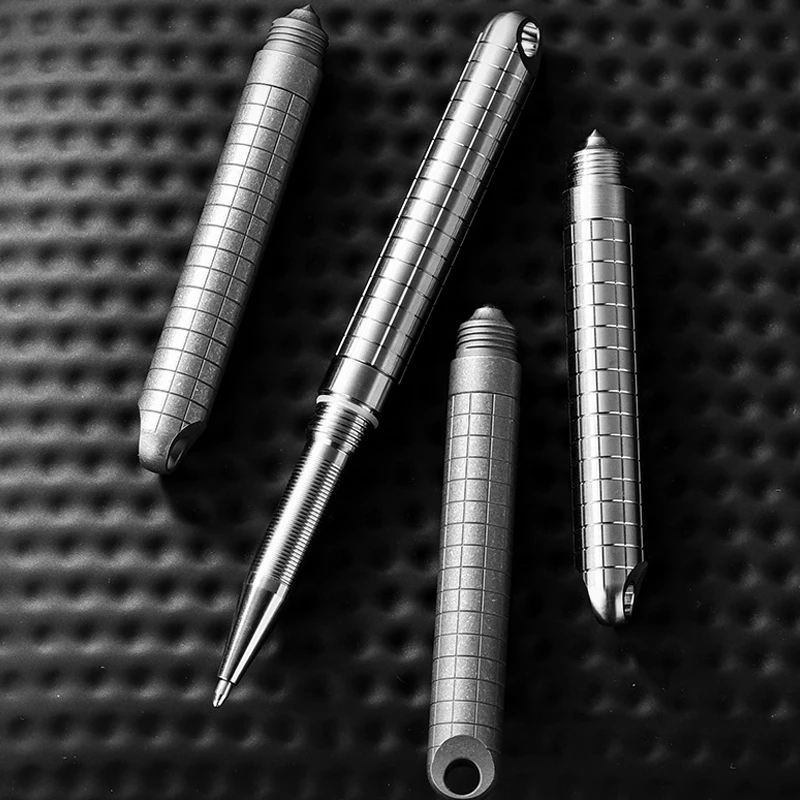Titanium Alloy Tactical Pen EDC Tool Tungsten Steel Head Window Breaking Outdoor Survival EDC Tool
