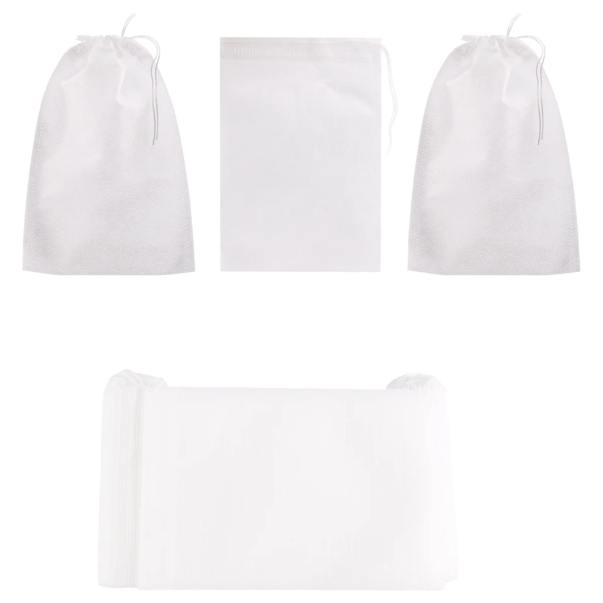 

MCGS-100 Pieces of Mess-Free Cold Brewing Bag Disposable Coffee Filter Bag Fine Mesh Brewing Drawstring Bag