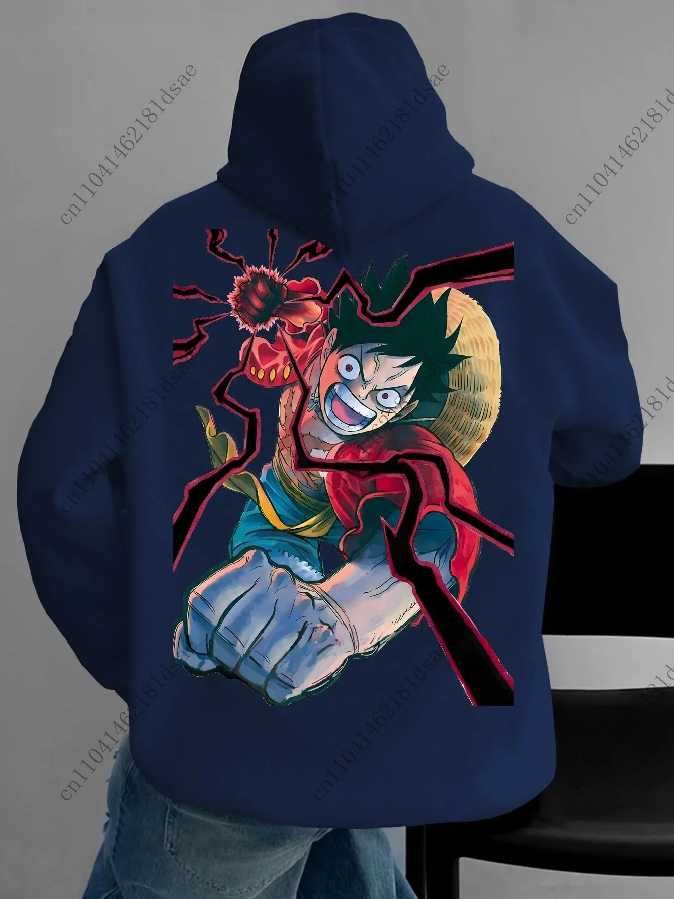 قطعة واحدة لوفي البلوز موجة دافئة أزياء عارضة الملابس البوليستر هوديي معطف رجالي 3D الطباعة أنيمي الرسم نابض بالحياة