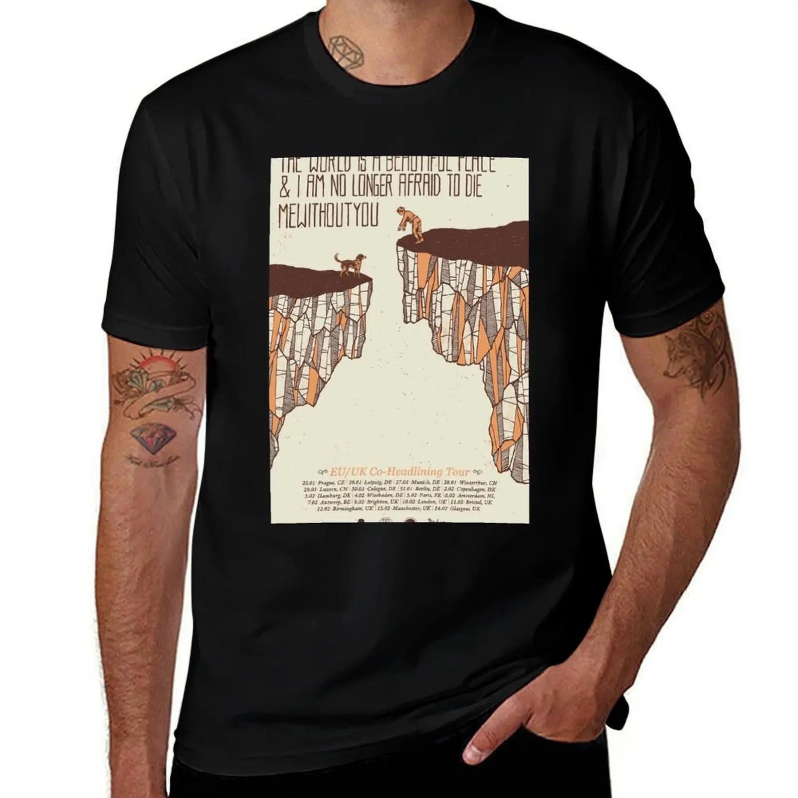 TWIABP Replica UK Tour Poster T-Shirt Plus Size Simple Casual Top T-Shirt
