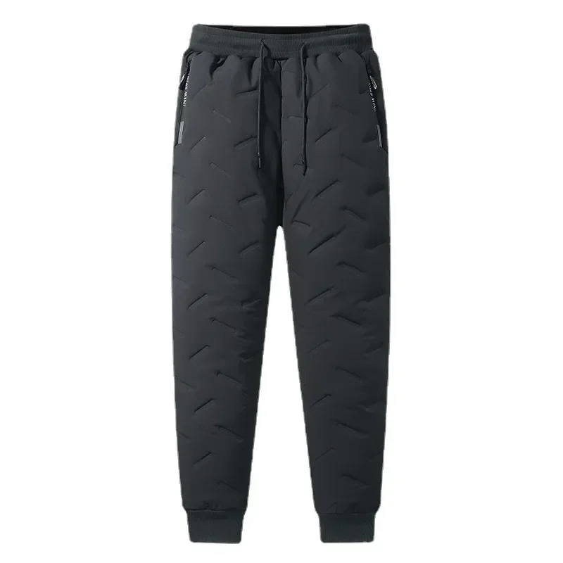 ฤดูหนาวใหม่กางเกงผู้ชาย Lambswool Thicken Sweatpants กลางแจ้ง Windproof กางเกงวิ่งยี่ห้อคุณภาพสูงลงกางเกง