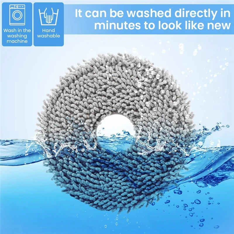 

【Clearance-Sale!】Mop Pads 8PCS For Roborock Qrevo Maxv/Master Plus/Slim Pro Vacuum Cleaner Spare Parts Microfiber Cloth