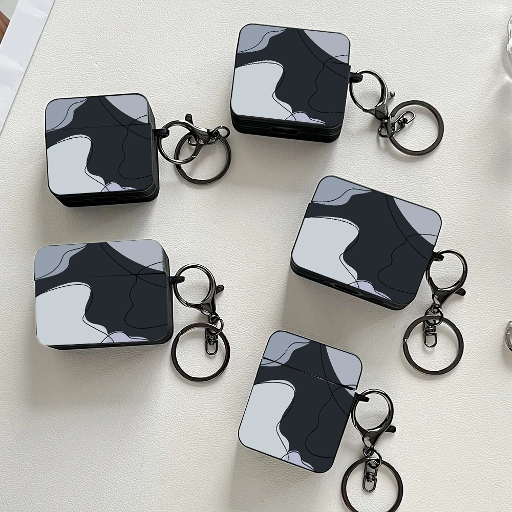 เคสหูฟังลายเรขาคณิตแบบมินิมอลสำหรับ AirPods 4/3/1/2 เคสหูฟังสำหรับ Apple รุ่น AirPods Pro 2/Pro 3/Pro