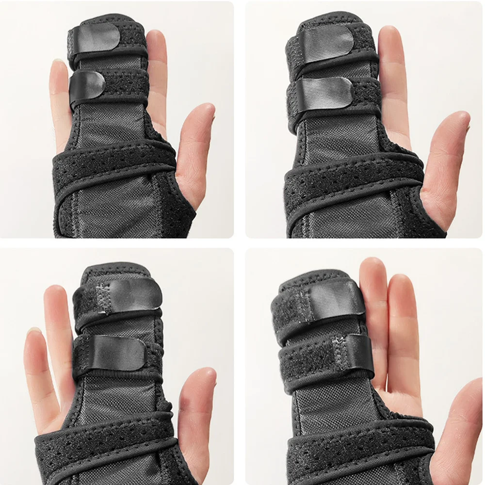 Adjustable Wrist Hand Finger Brace Left/Right Finger Splint Support for Broken Fingers Injuries Arthritis Trigger Finger Pain