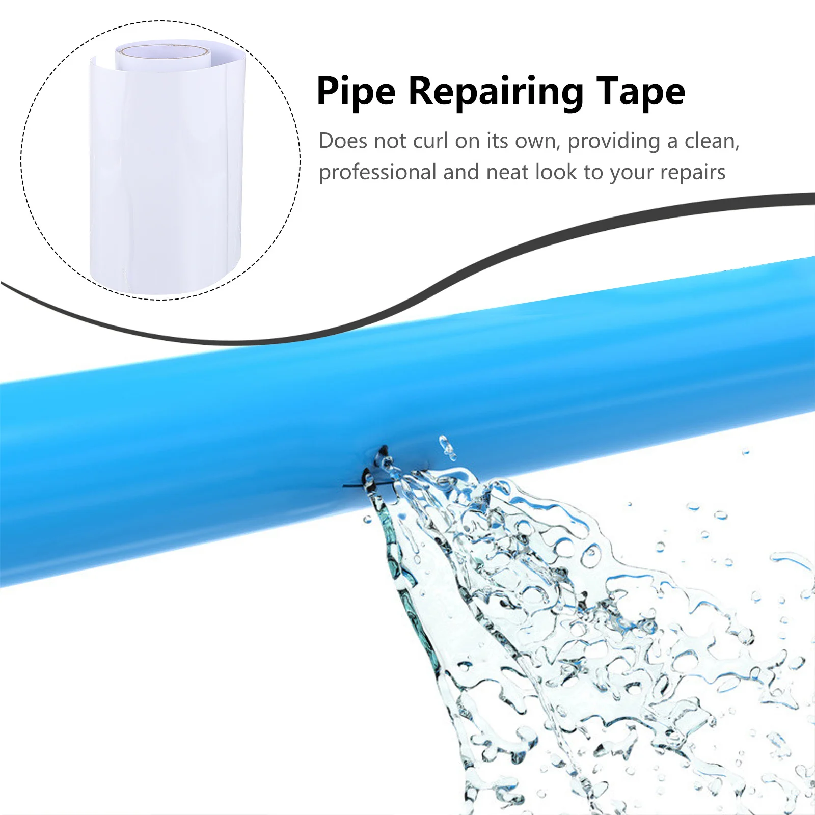 

Leakage Repair Tape Outdoor Waterproof Seal Tape High Adhesive for Garden Water Pipes Carport Quick Repair