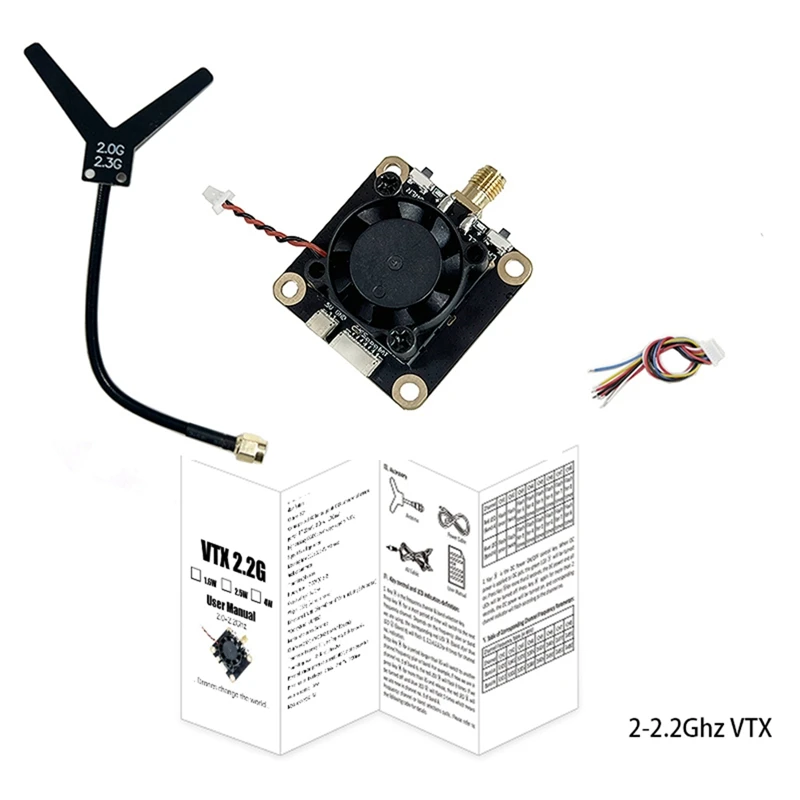 2G-2.2G 1.6W FPV VTX 8CH FPV Video Transmitter Module PAL/NTSC 7-36V for FatShark FPV Goggles-PZZW